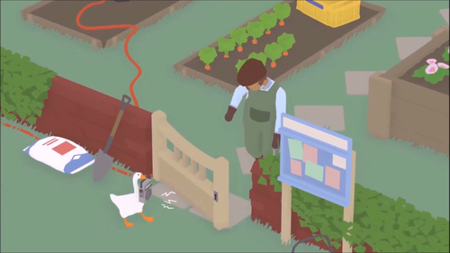 Untitled Goose Game shown at the Experimental Gameplay Workshop