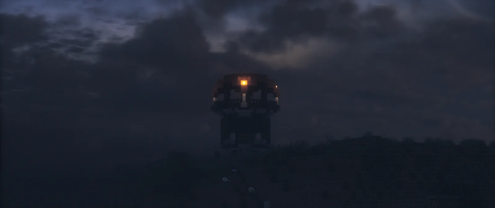 Minecraft sky rendered with the Dramatic Skys resource pack