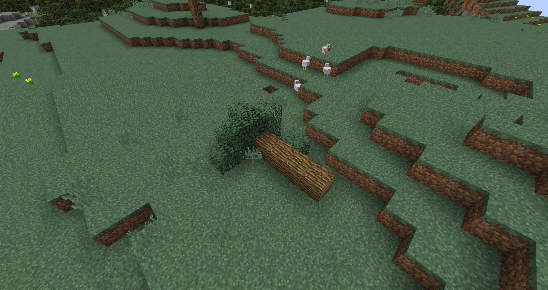 Abandoned building in a plains biome