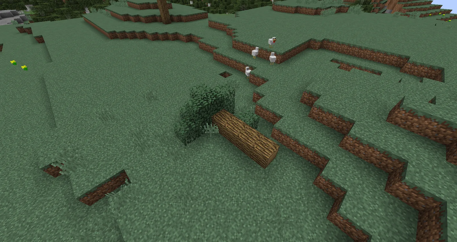 Abandoned building in a plains biome