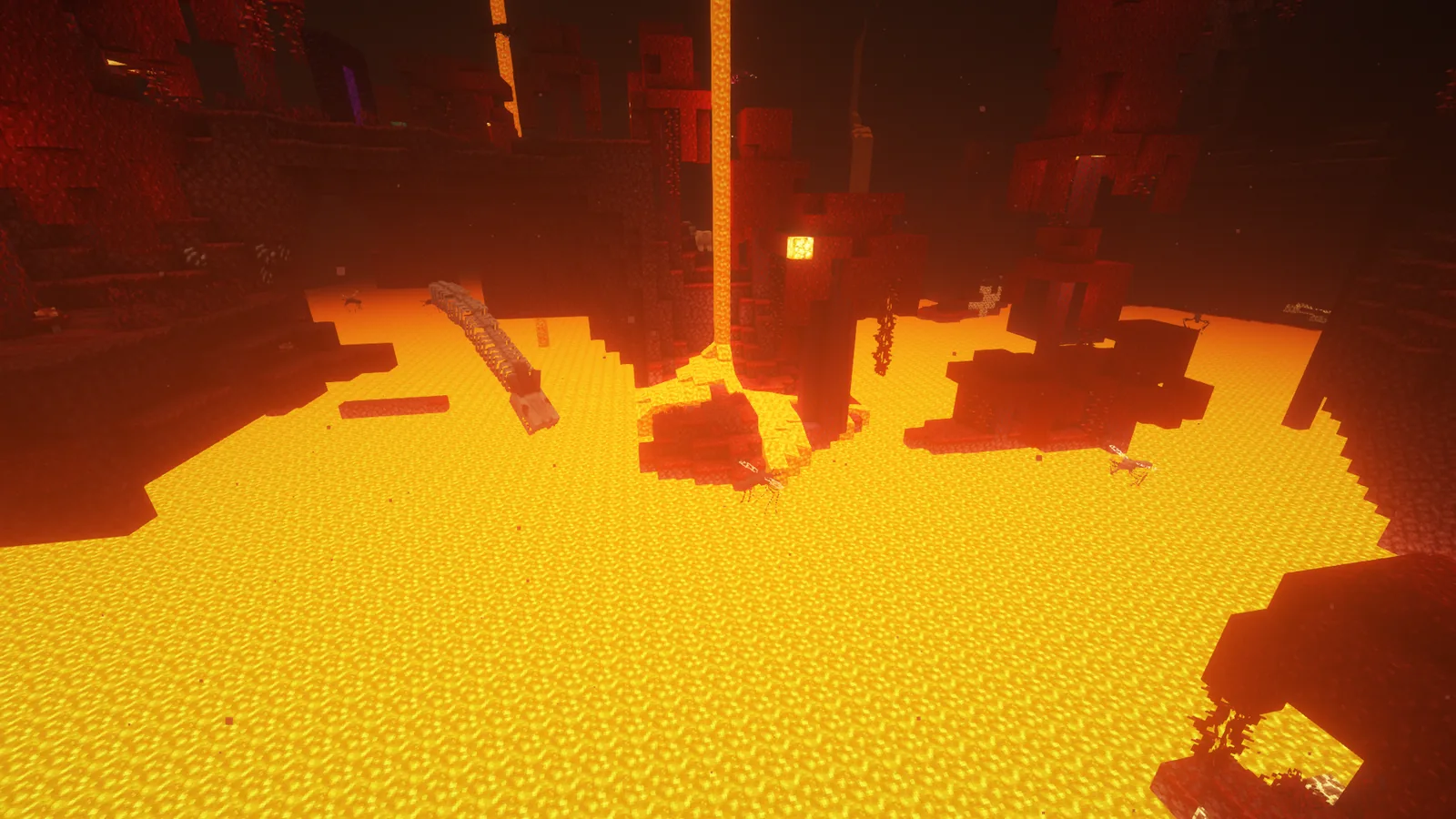 Creature interacting with the player in a forest