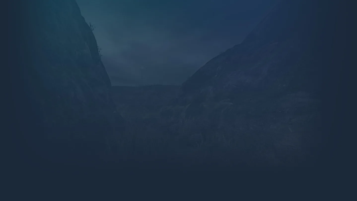 Coastal environment at dusk