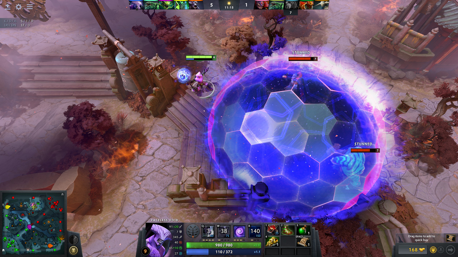 Lane action during competitive play