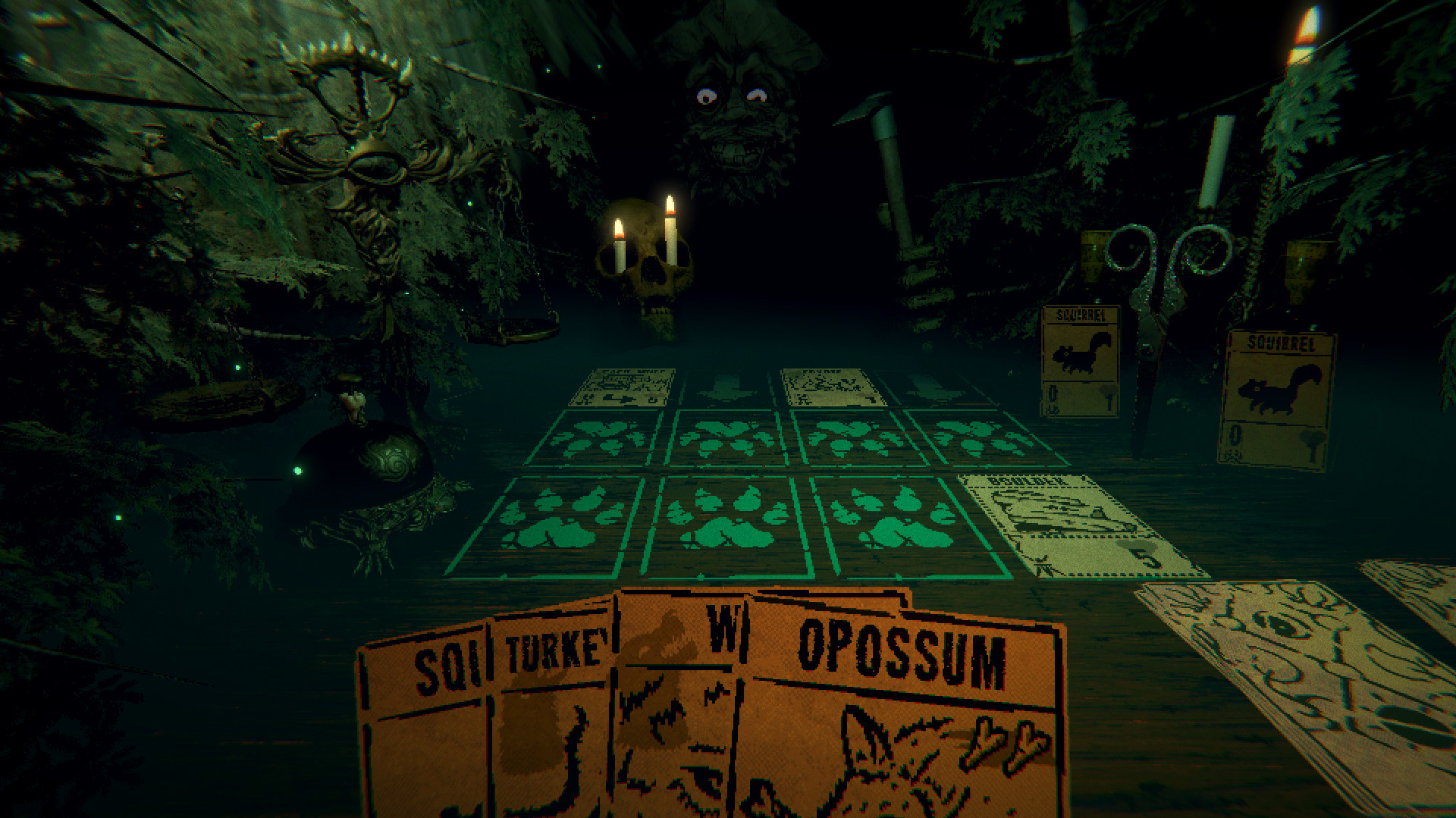 Strategy game with card mechanics