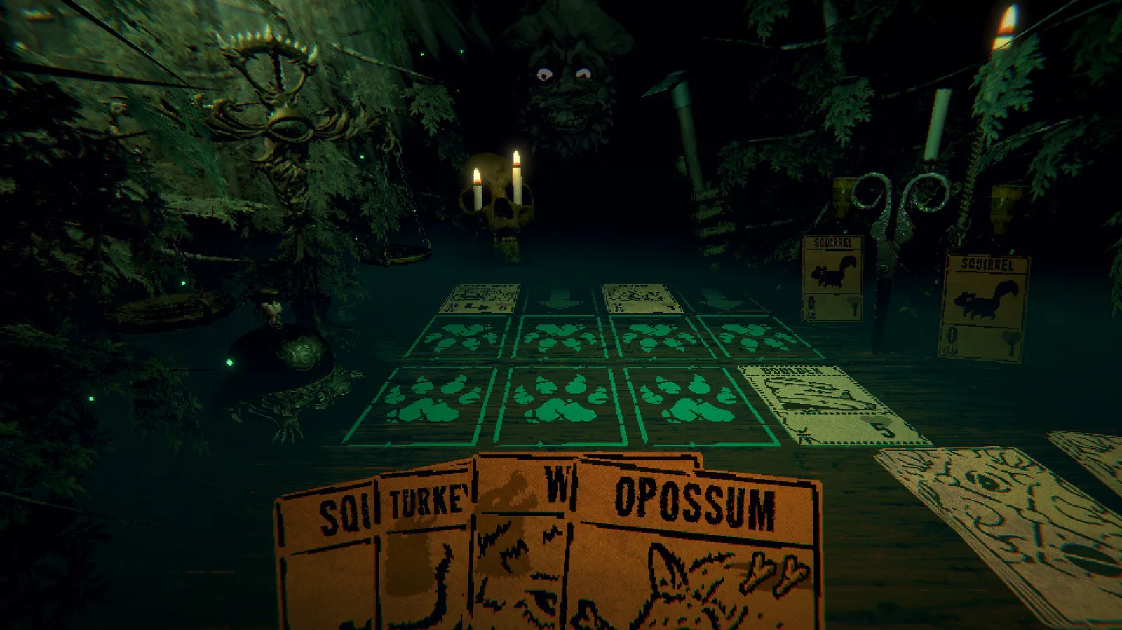 Strategy game with card mechanics