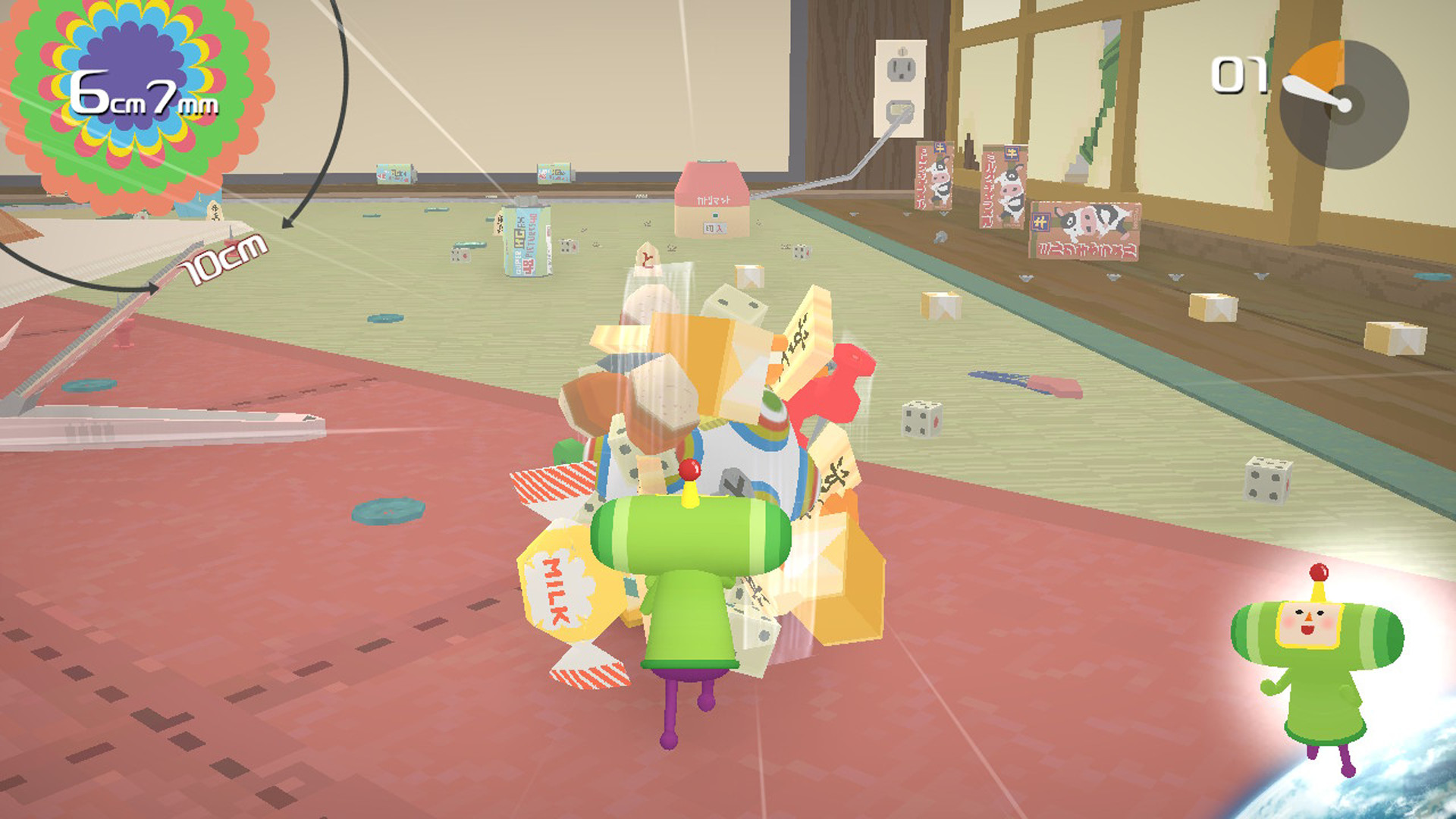 Colourful environment from Katamari Damacy