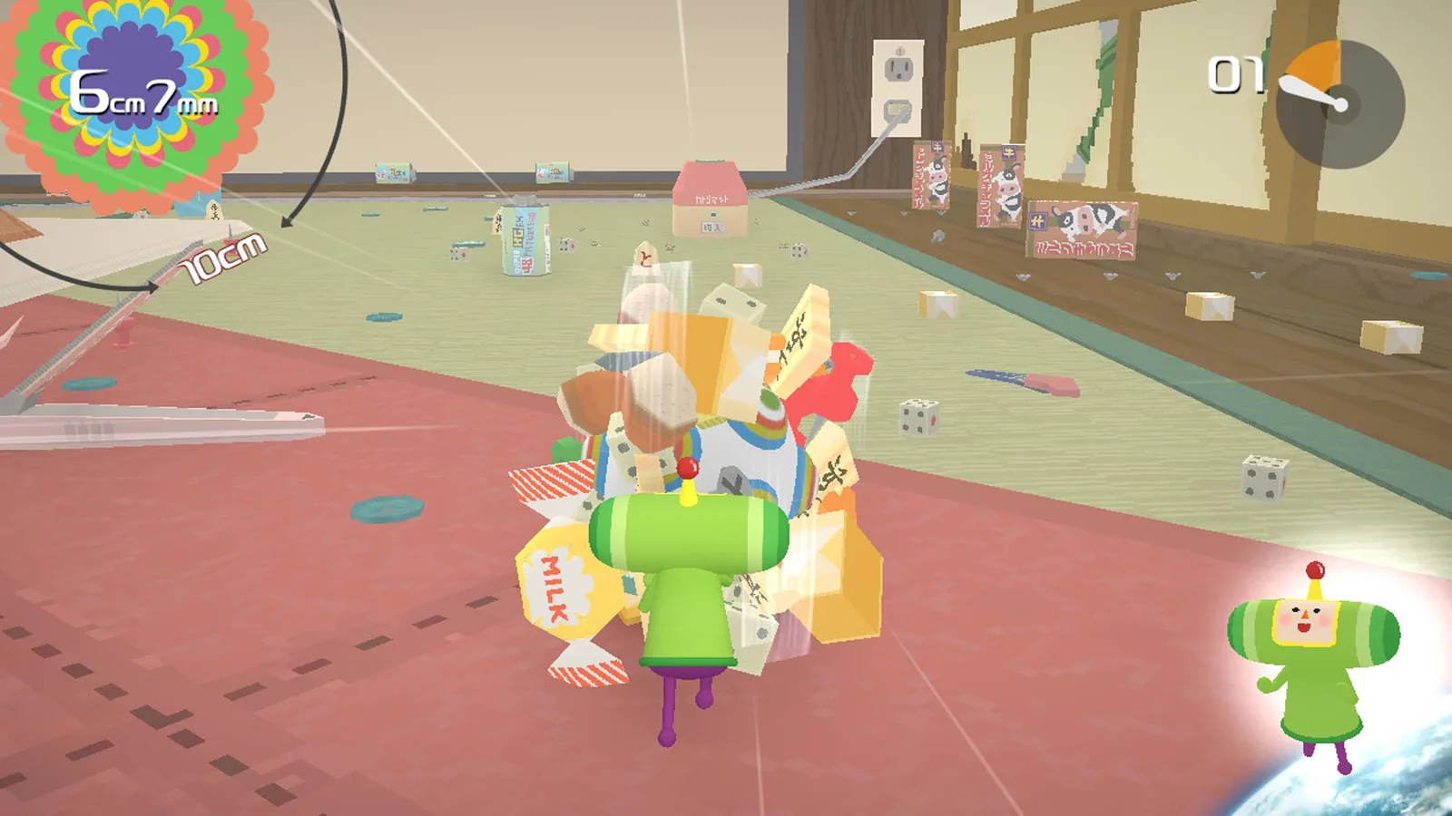 Colourful environment from Katamari Damacy
