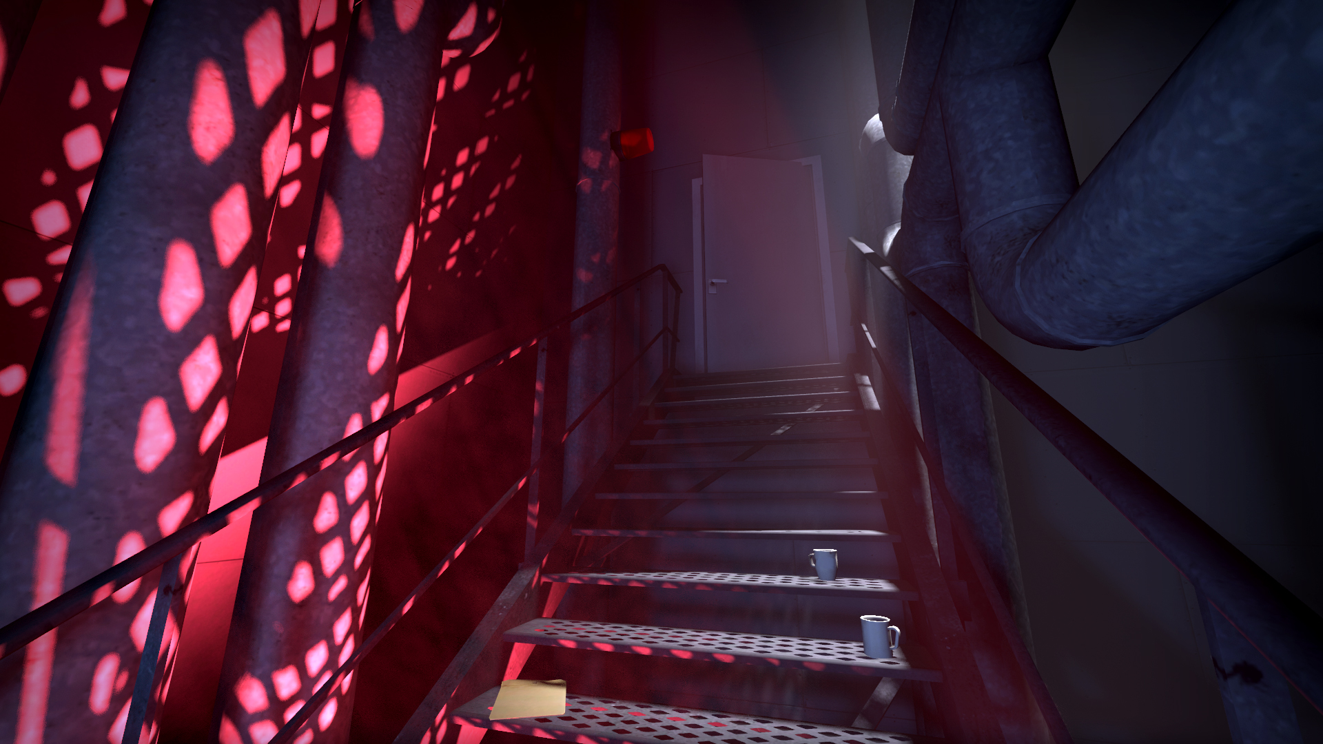 Interior scene from a narrative game