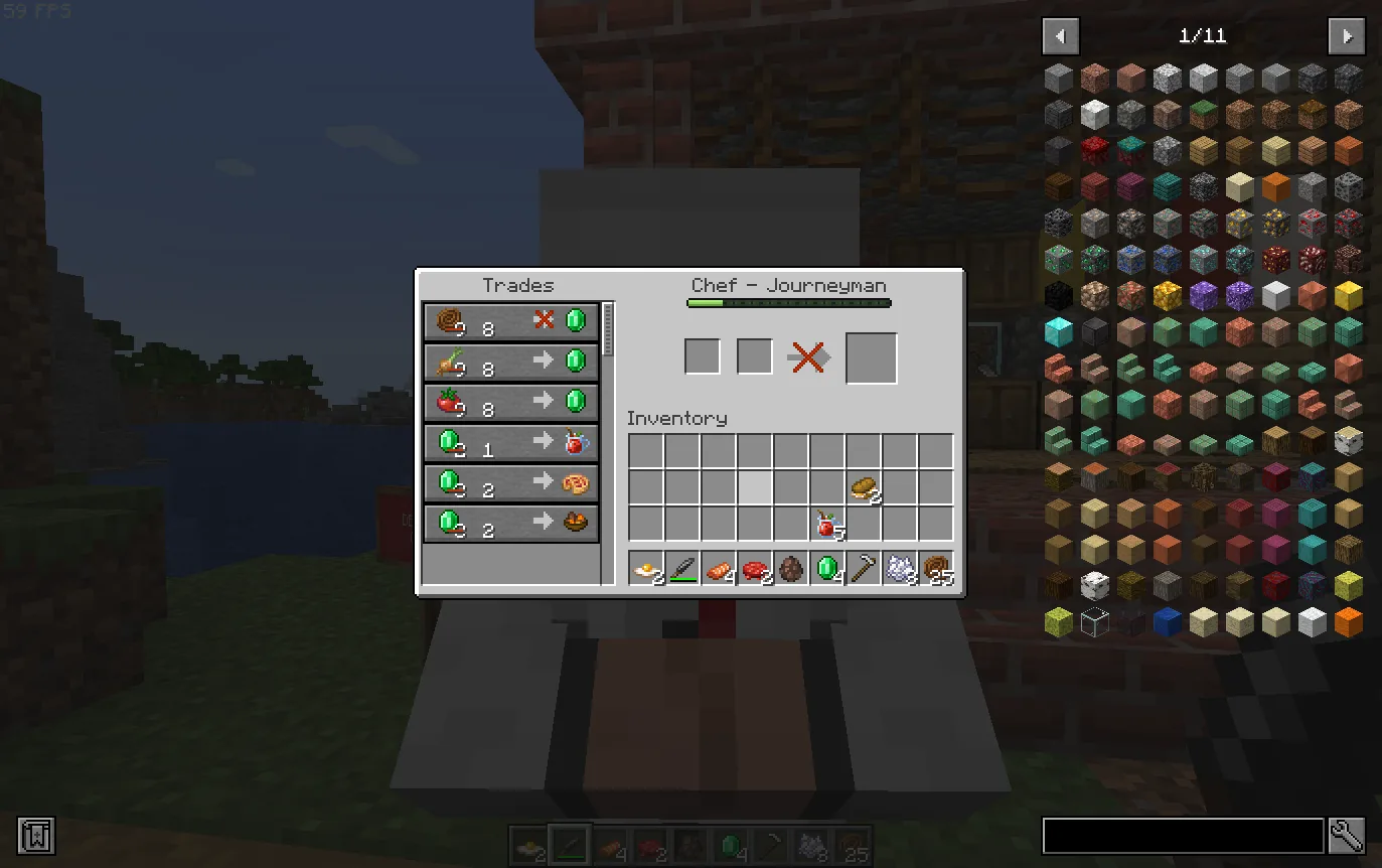 Village kitchen interior with ingredients