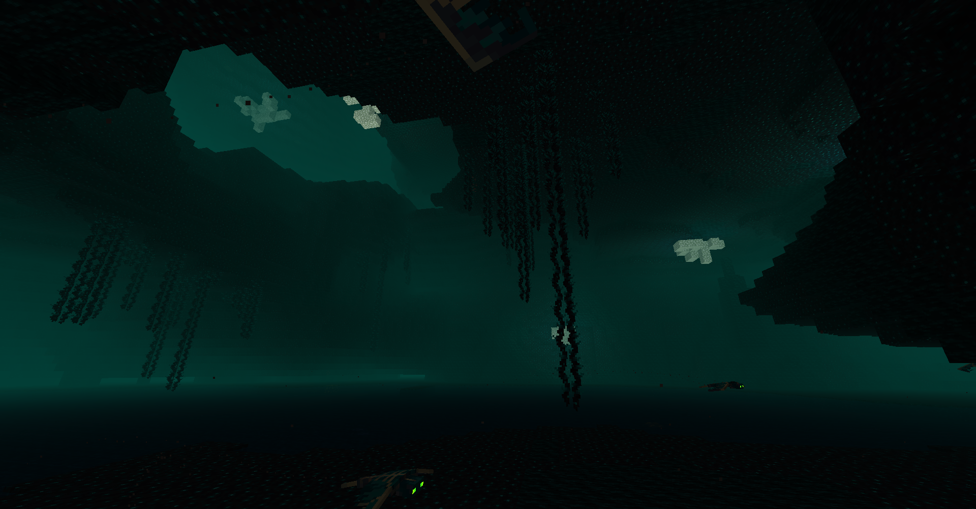 Ancient city structure lit by soul lanterns