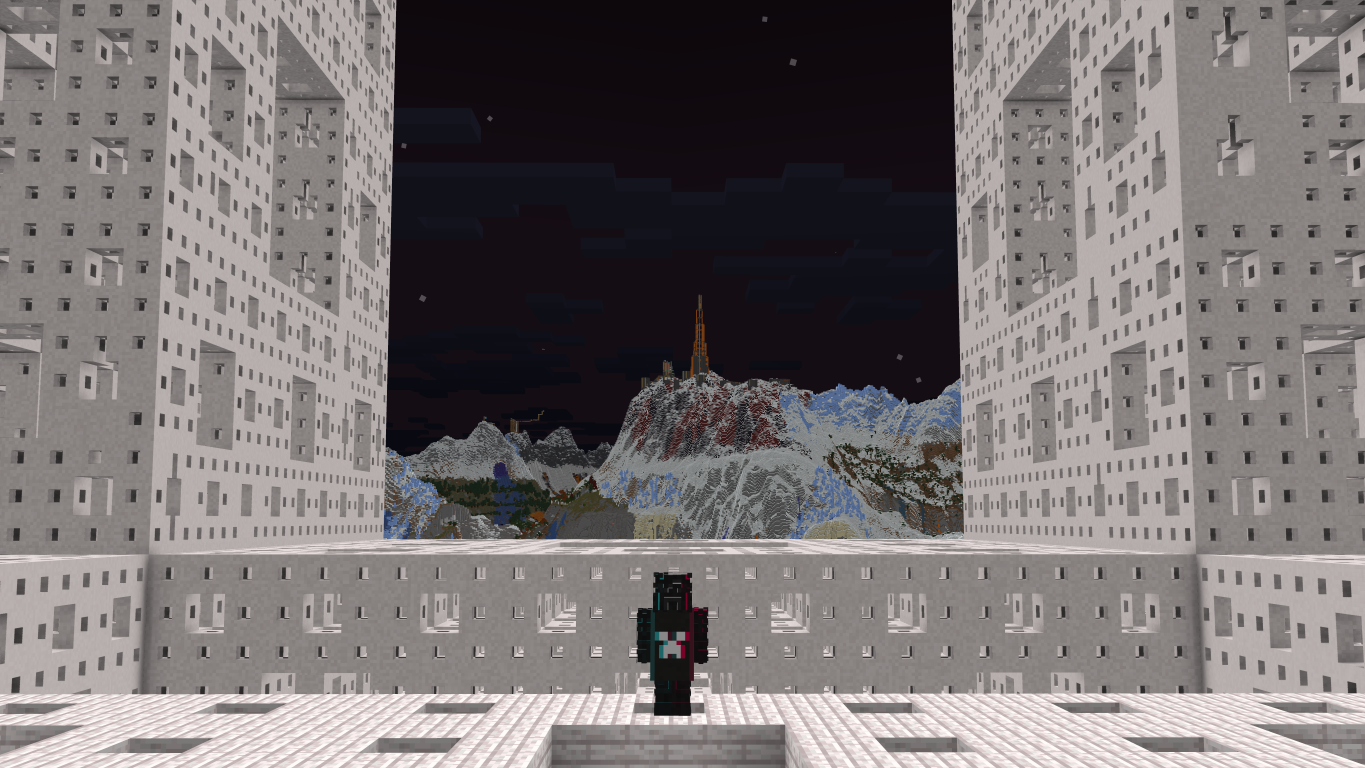 World drawn at an increased render distance