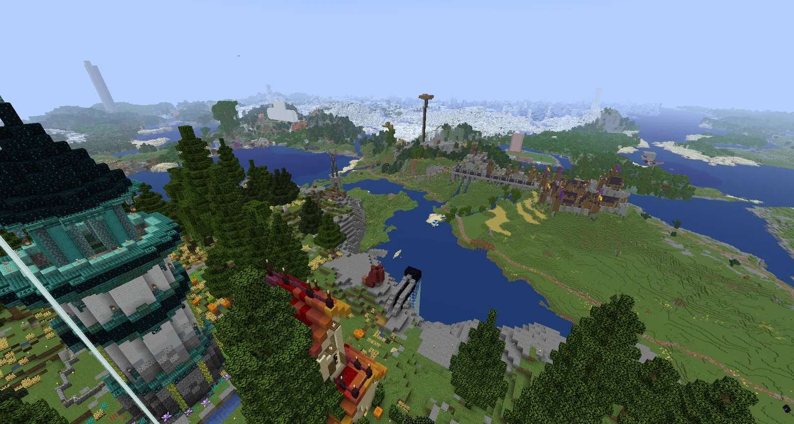 Terrain rendering across many chunks
