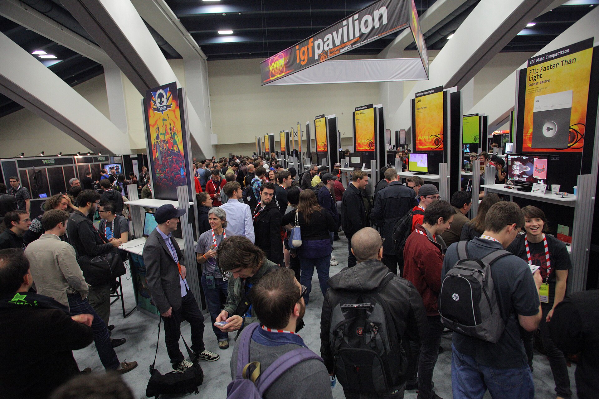 Independent Games Festival expo floor at GDC 2013