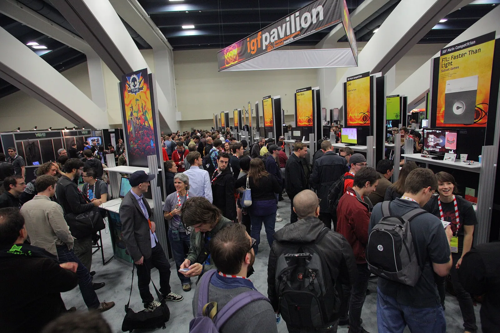 Independent Games Festival expo floor at GDC 2013