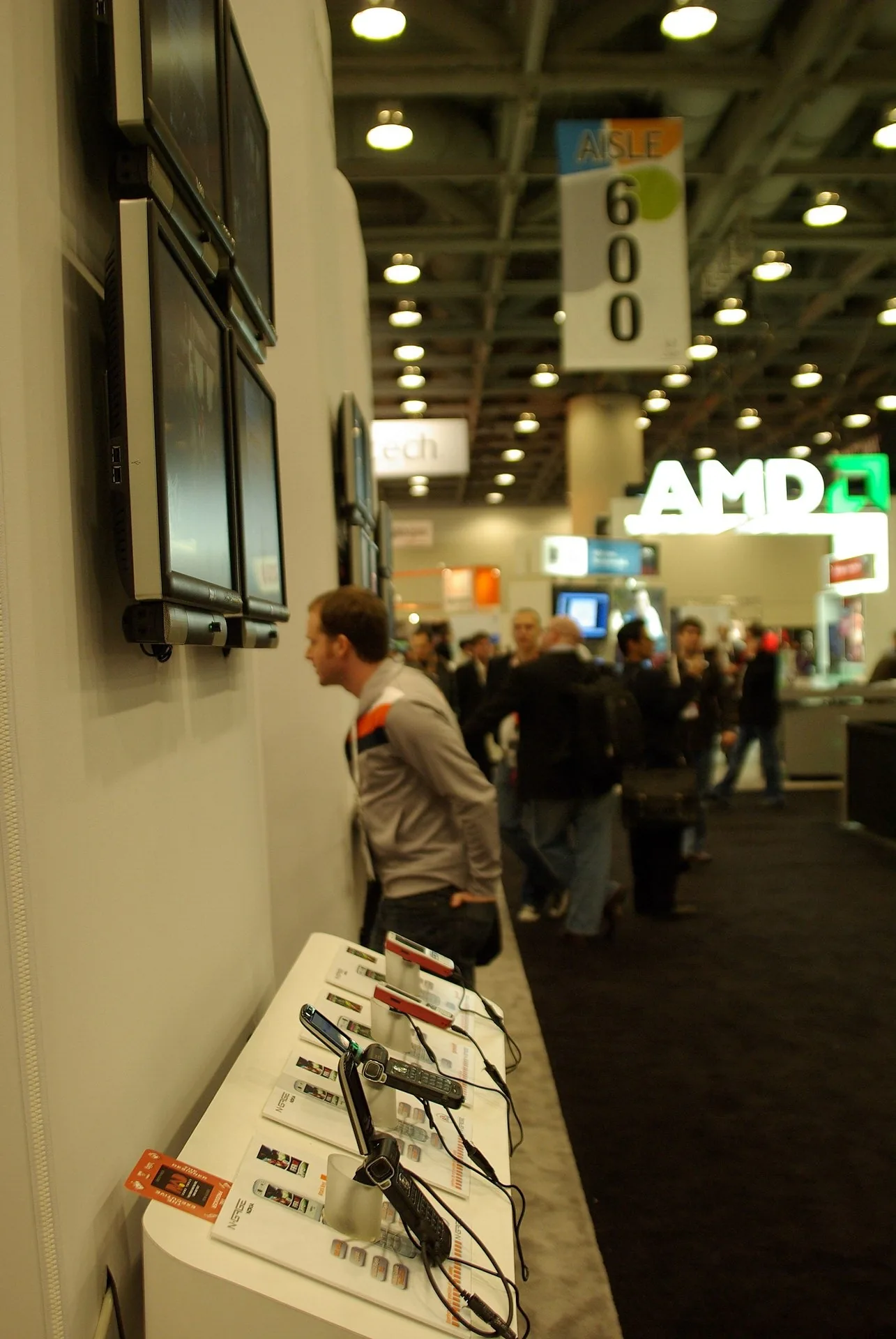 Game Developers Conference show floor in 2007