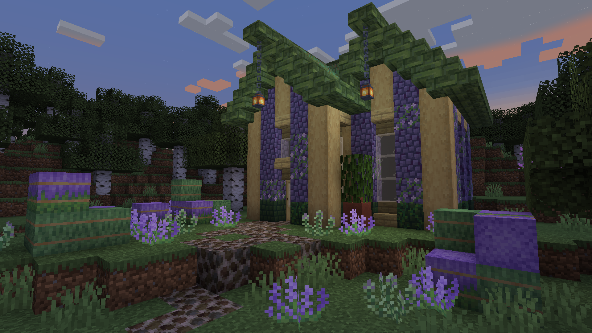 Building made from varied block families