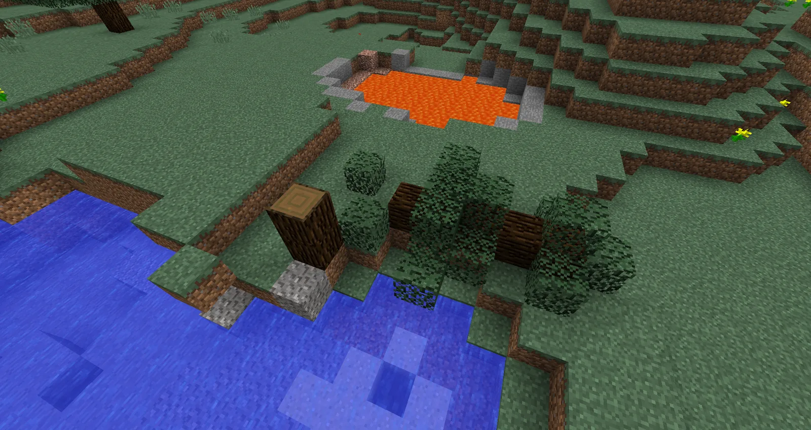 Farm storage blocks arranged in a room