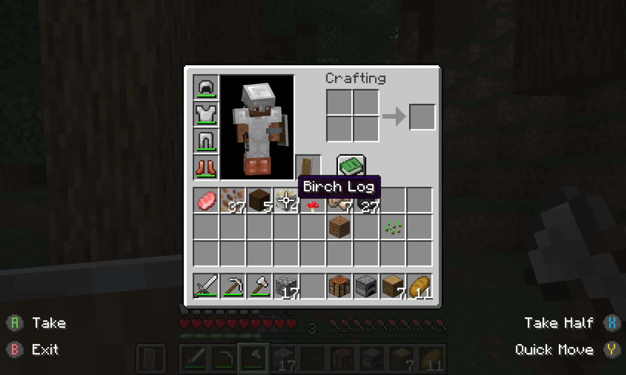 Input binding options in a Minecraft settings panel