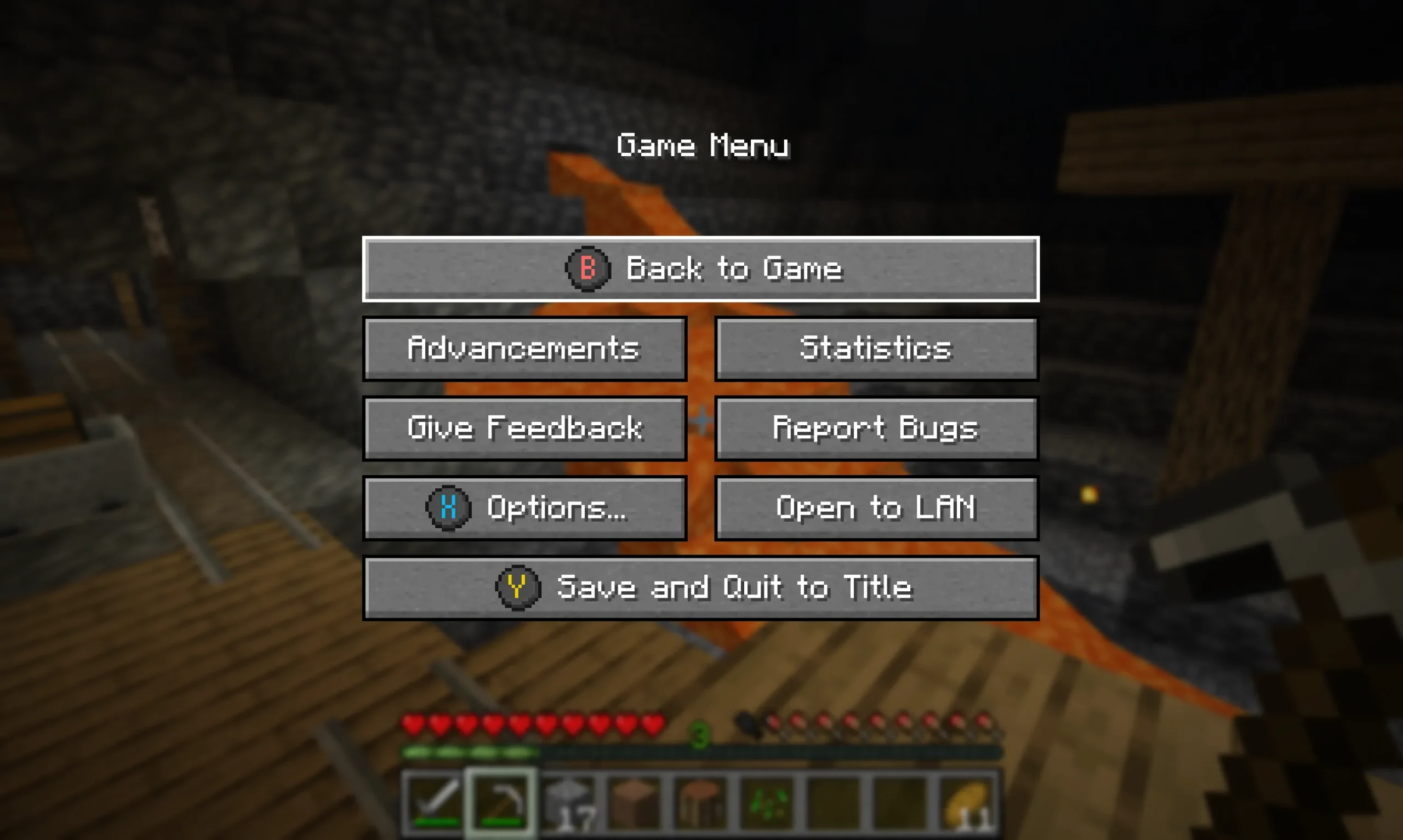 Controller button mapping display in game