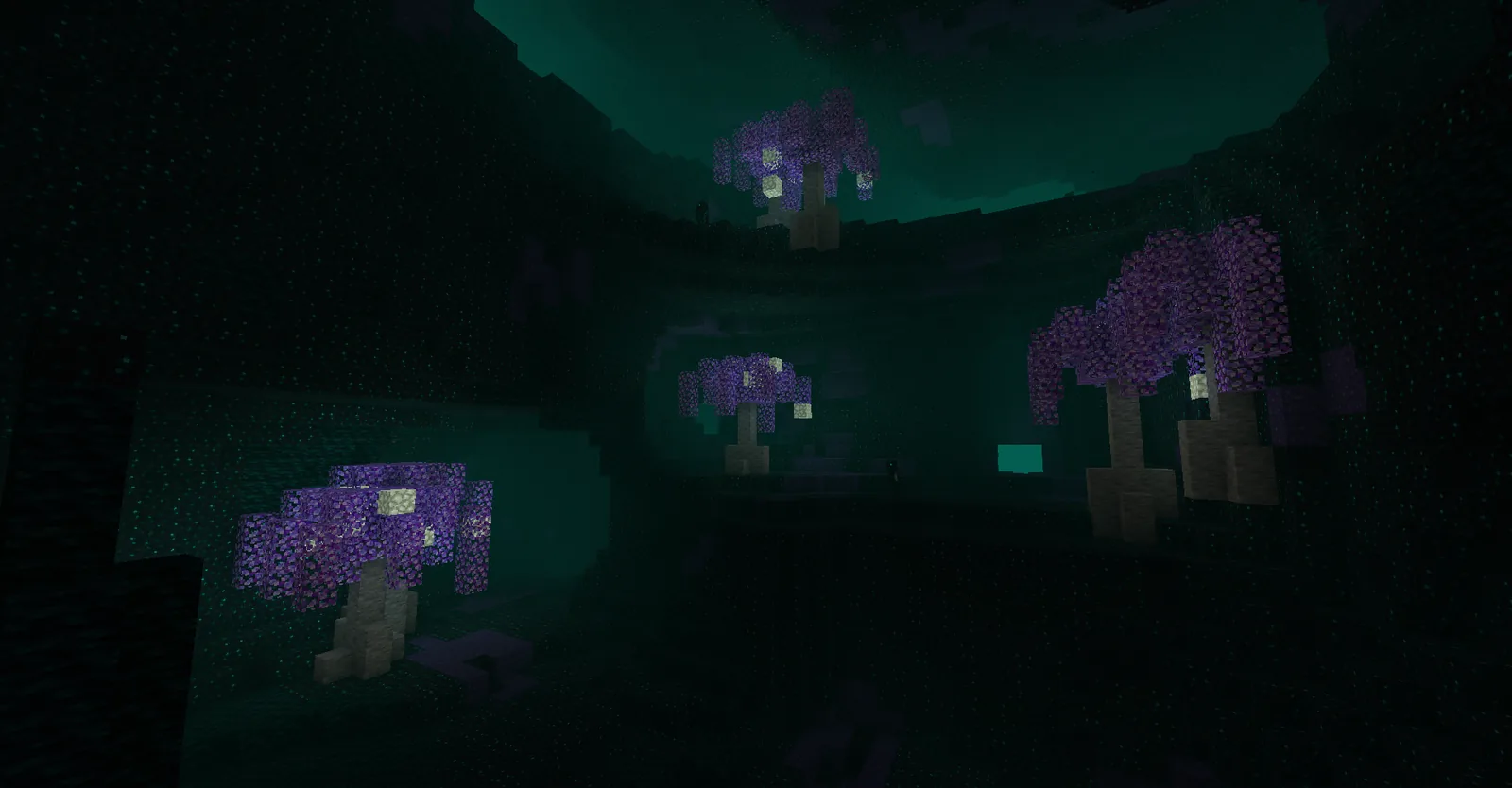 Tunnel built through Nether terrain