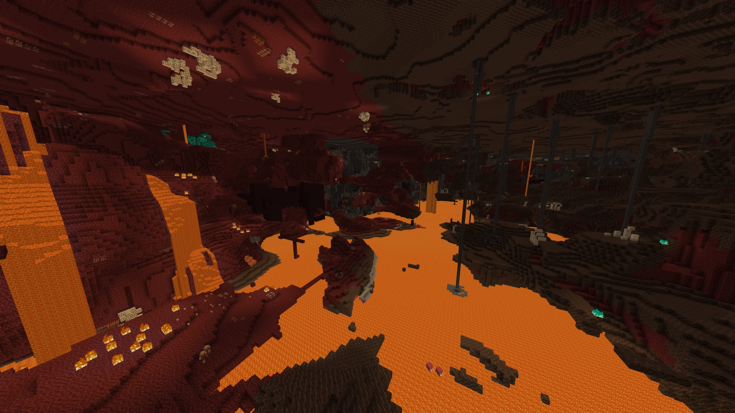 Mountain range visible far beyond normal render distance
