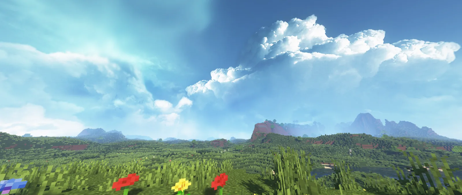 Sunset sky above a built landscape