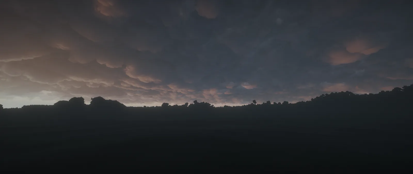 Storm clouds over a world view