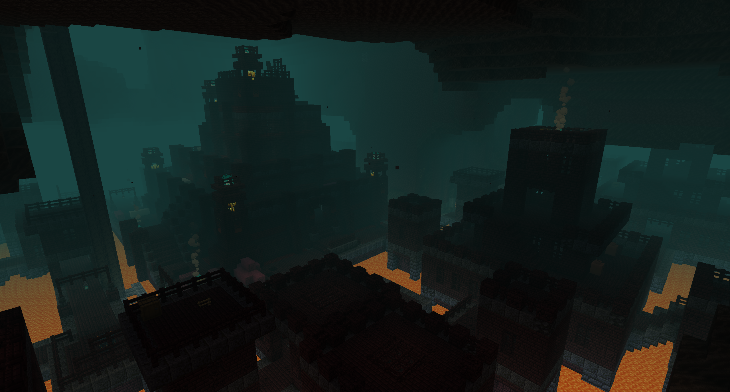 Dungeon interior with loot chests