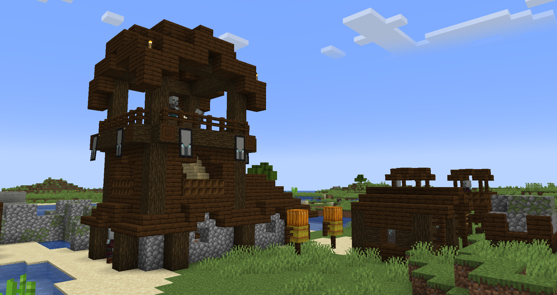 Generated terrain loaded on a server