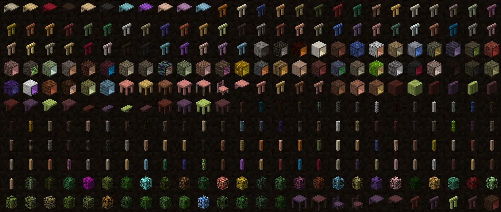 Mod list screen on a modded client