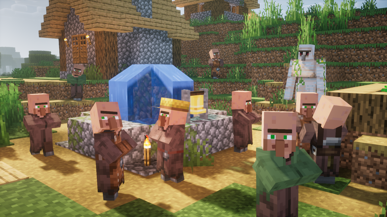 Villager with expressive animation