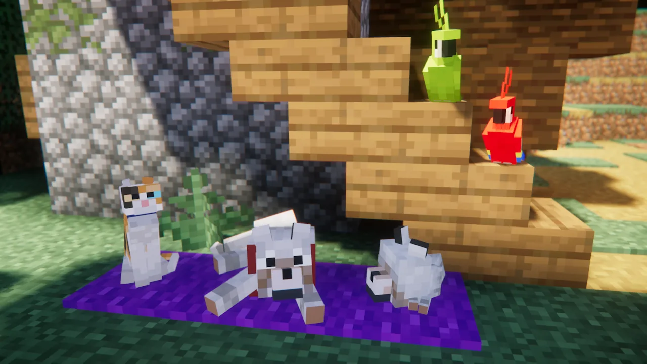 Hostile mob rendered with custom animation