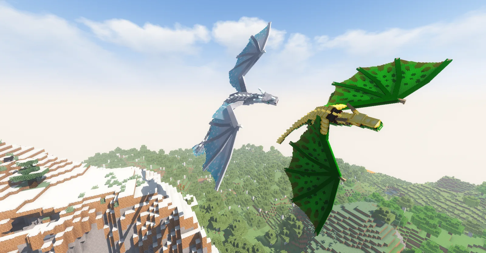 A landmark used for navigation in Minecraft