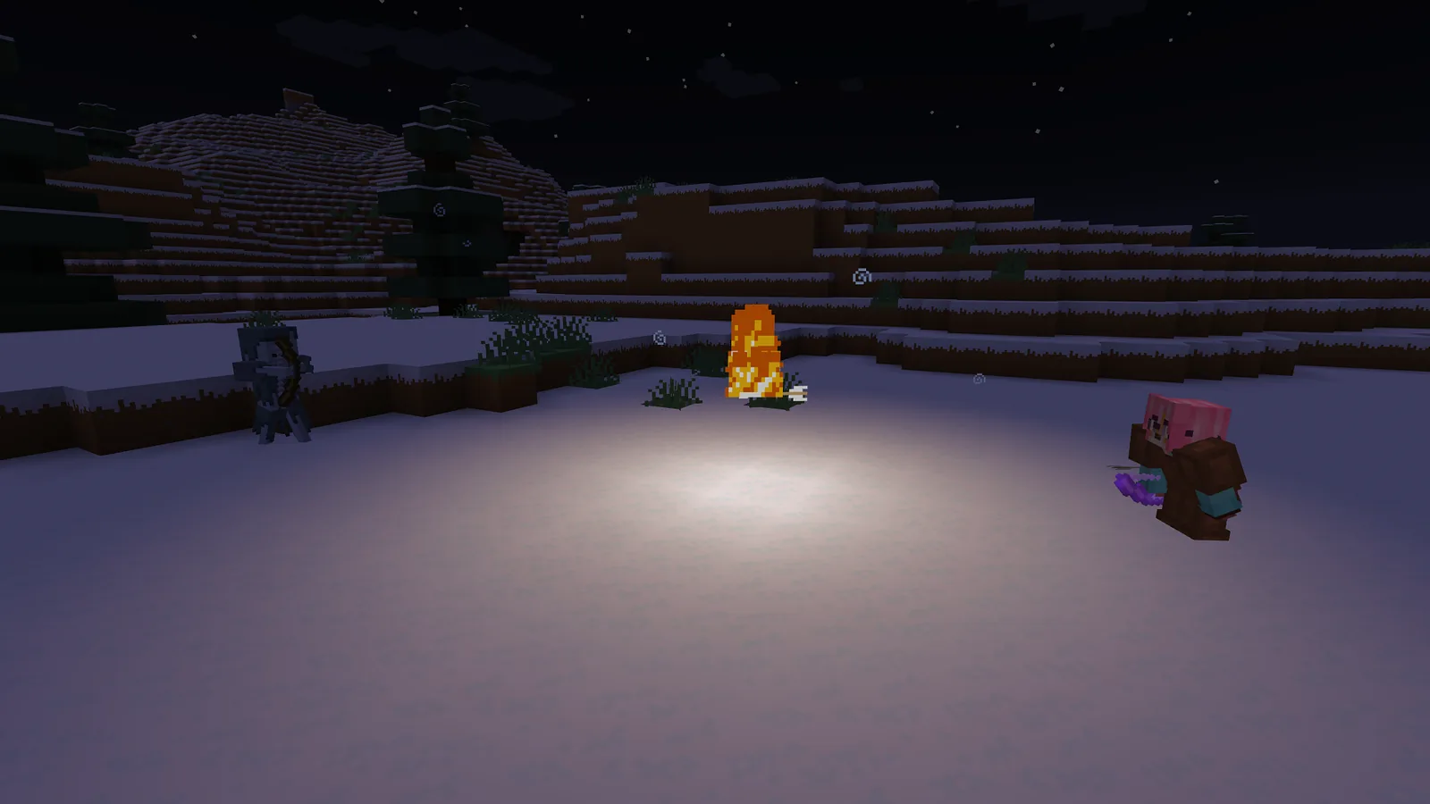 Dynamic lighting from a dropped light source