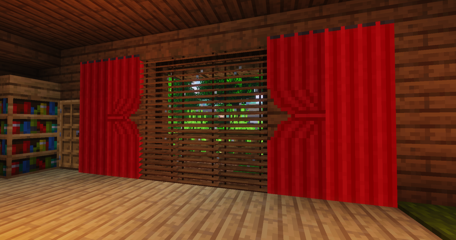 Window with shutters and a planter box