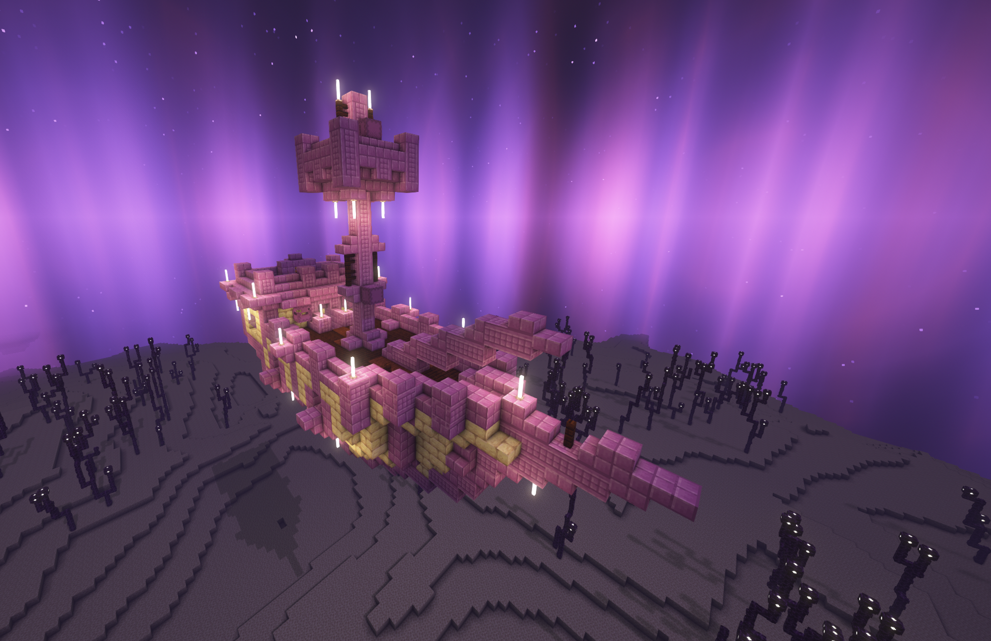Interior of an End dimension building