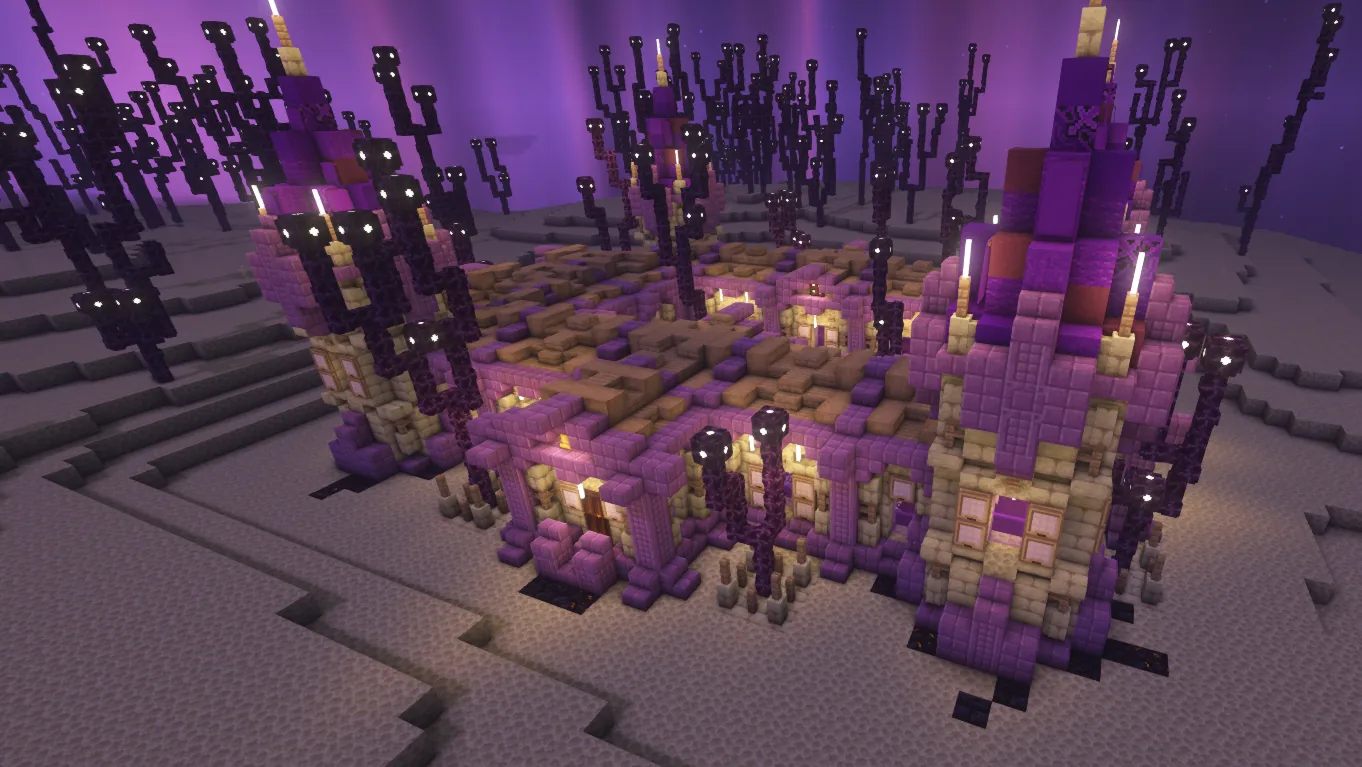 End island with a generated structure