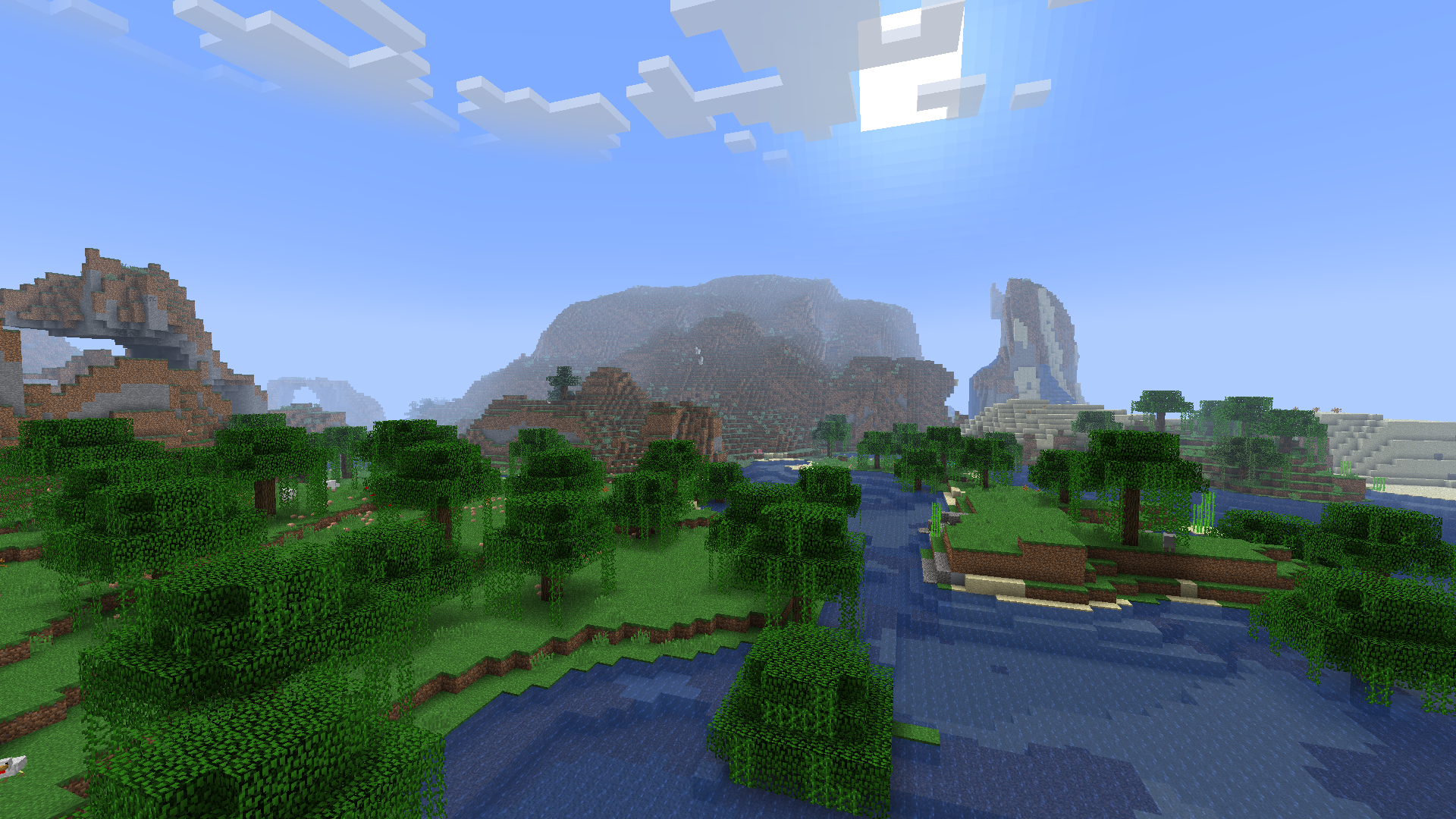 Chunk loading across a wide landscape