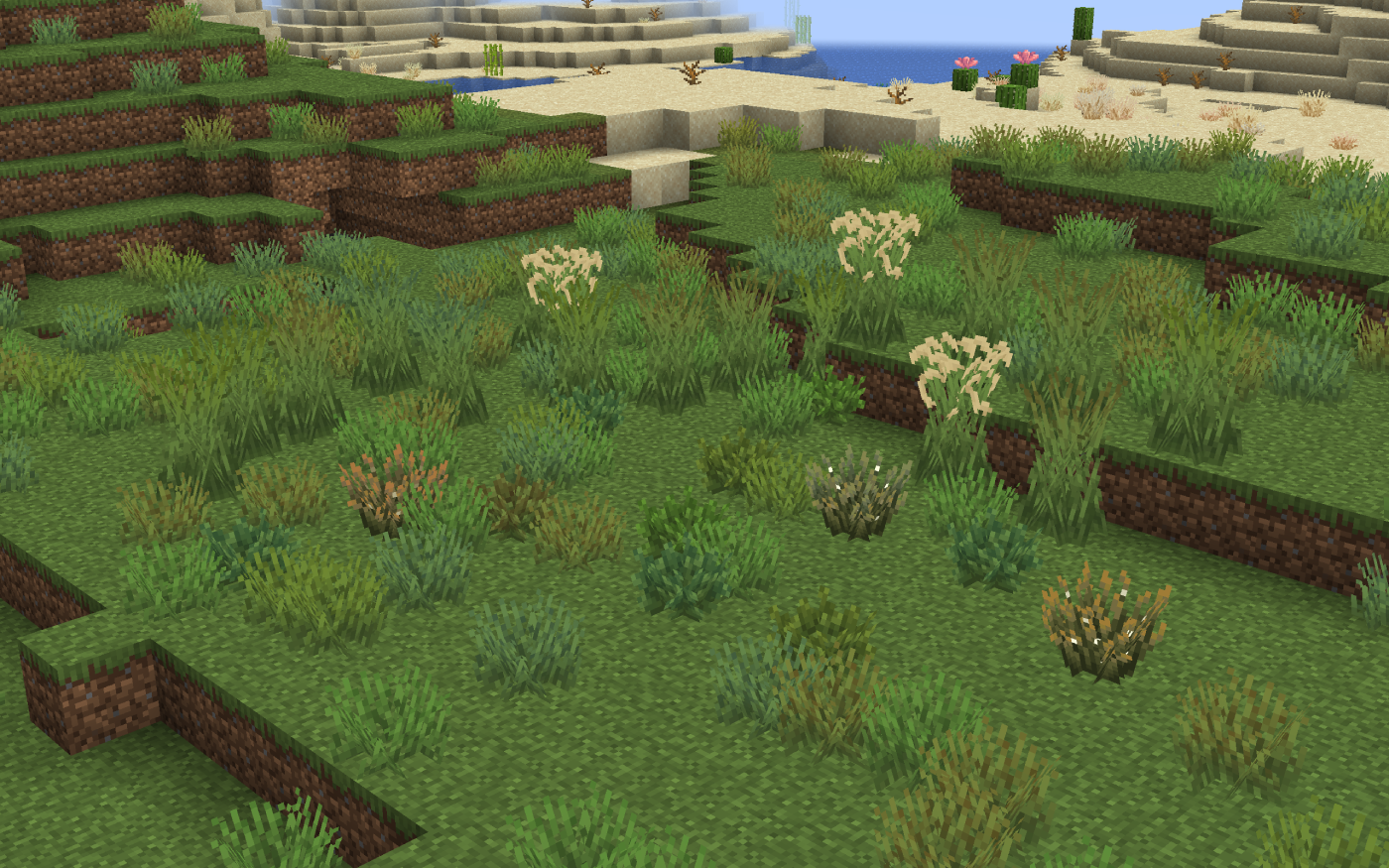 Surface at night with mobs spawning nearby