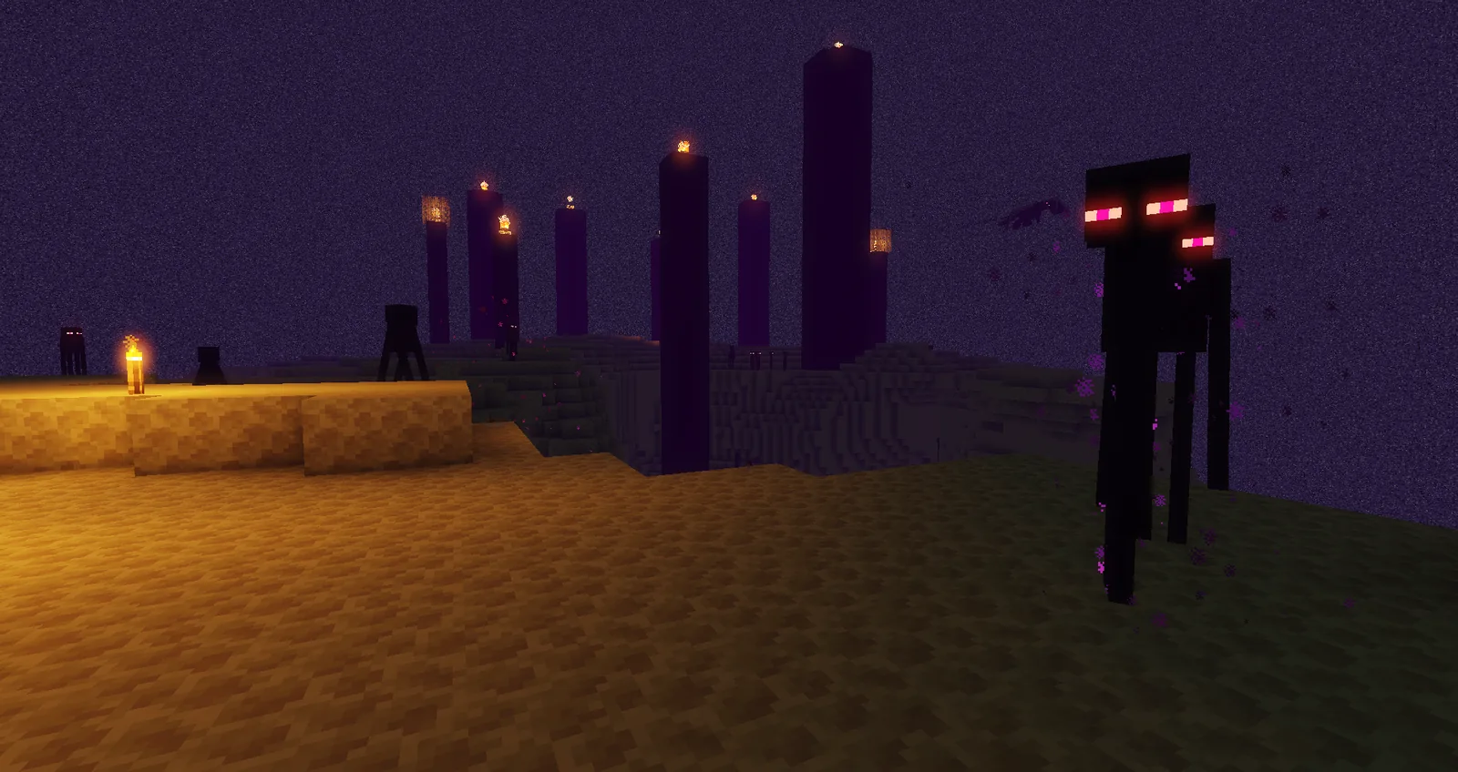 Water and reflections in a shader-enabled Minecraft world