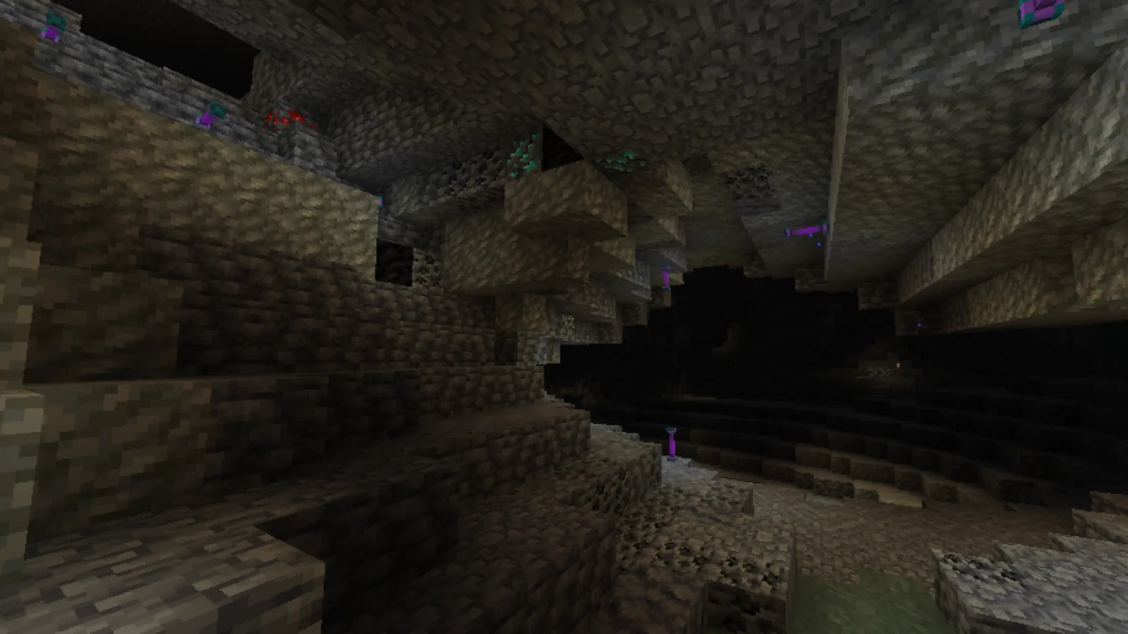 Echoing underground chambers in Minecraft
