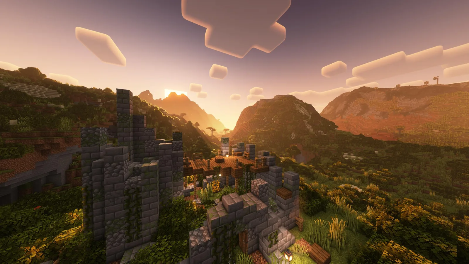 An event arena built in Minecraft