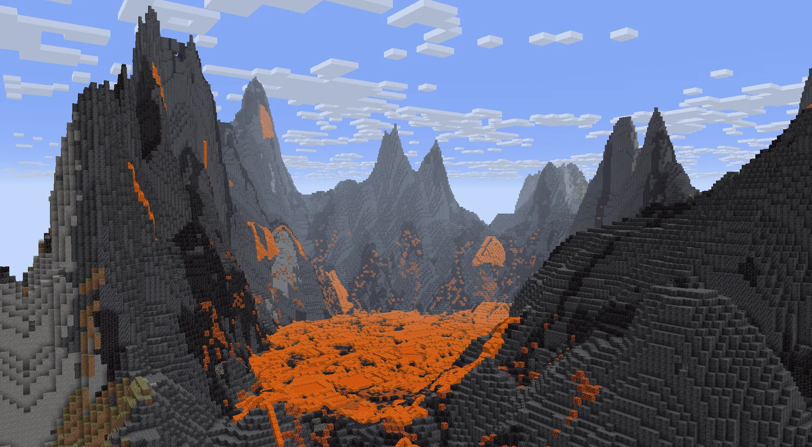 Large landscape view of a generated map
