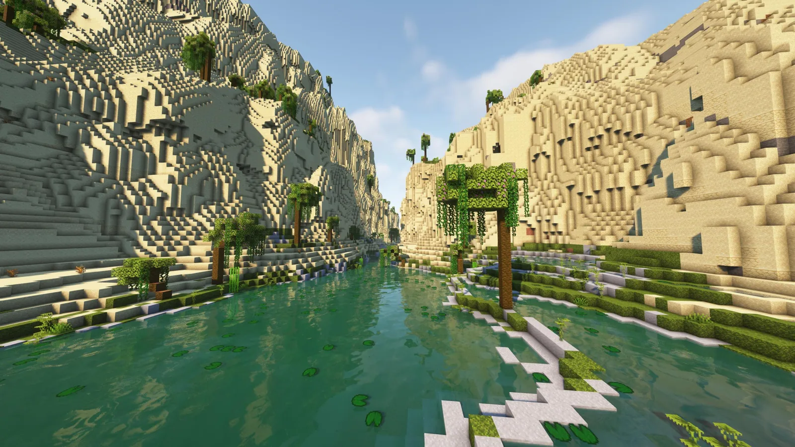 Distinctive biome with unusual colouring