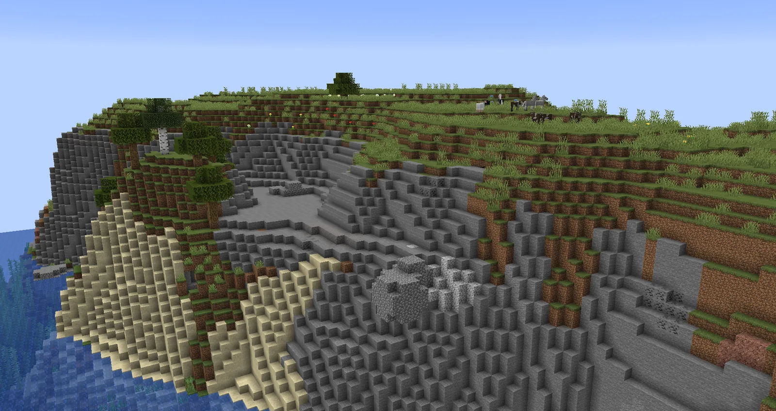 Stone structure built around a teleport point
