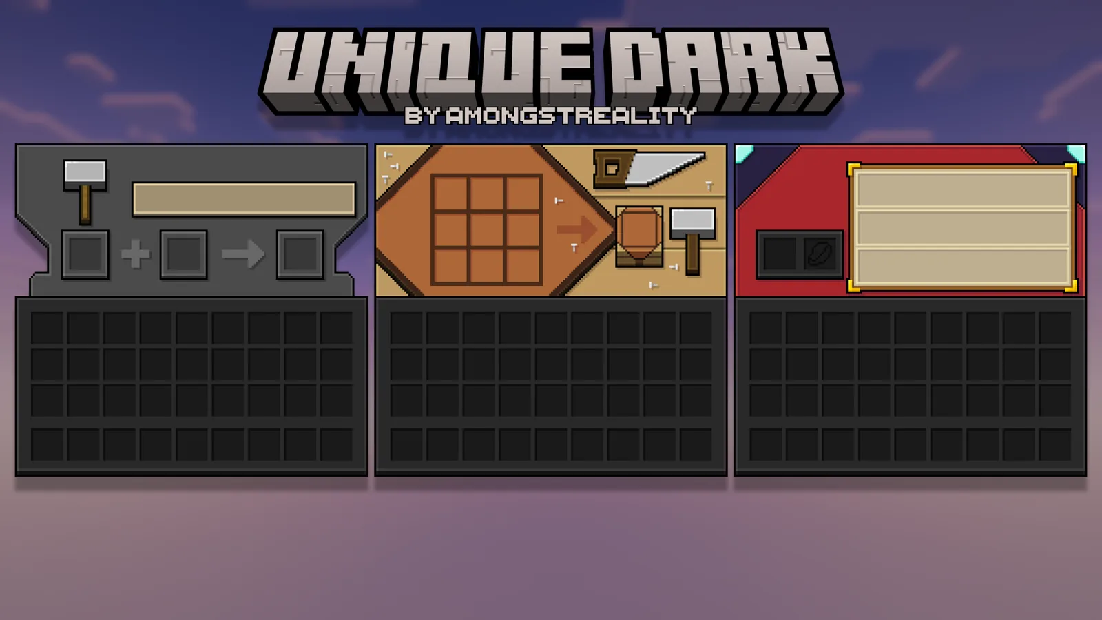 Functional blocks with distinct textures