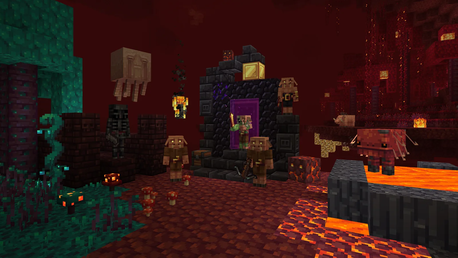Whimscape blocks and foliage close up