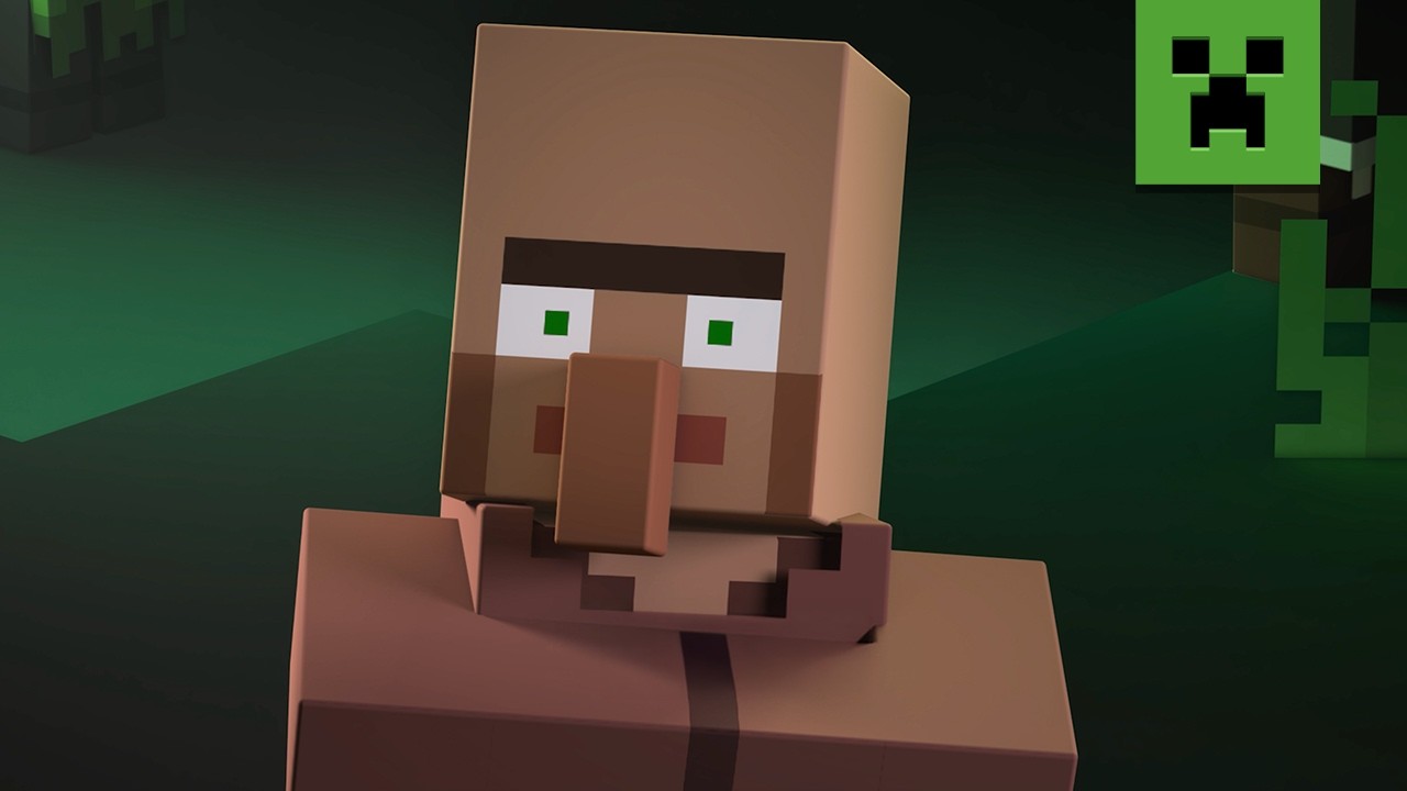 Minecraft villager song video thumbnail