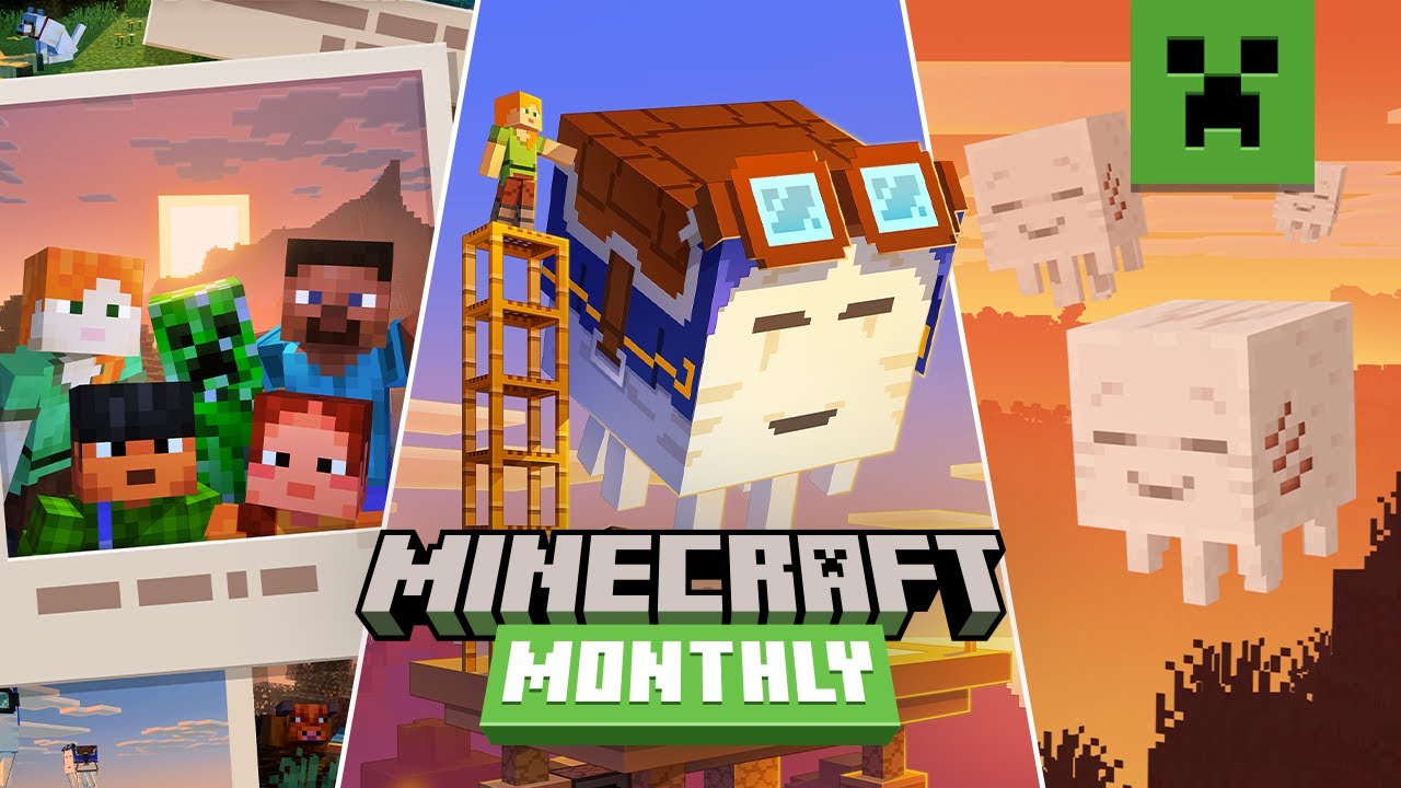 Minecraft Monthly episode announcing the latest game drop