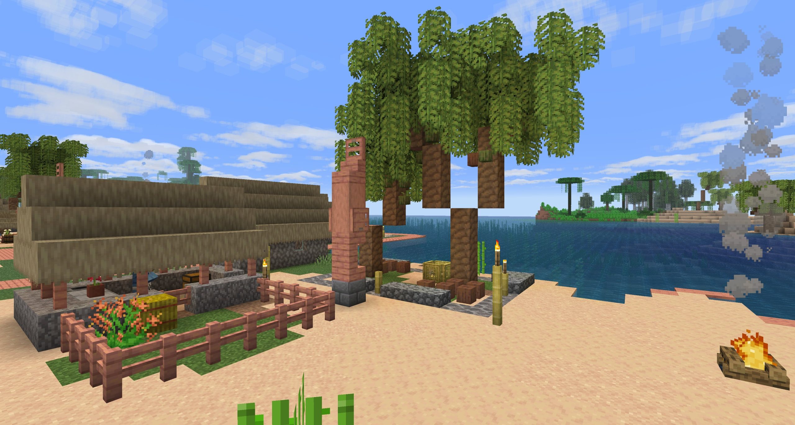 Forest biome with dense undergrowth